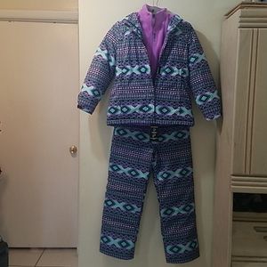 All weather jacket and snow pants